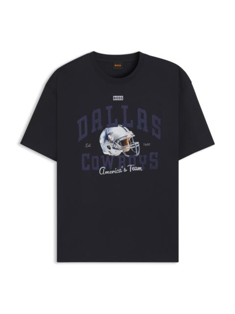 BOSS X DALLAS COWBOYS T-SHIRT WITH HELMET GRAPHIC