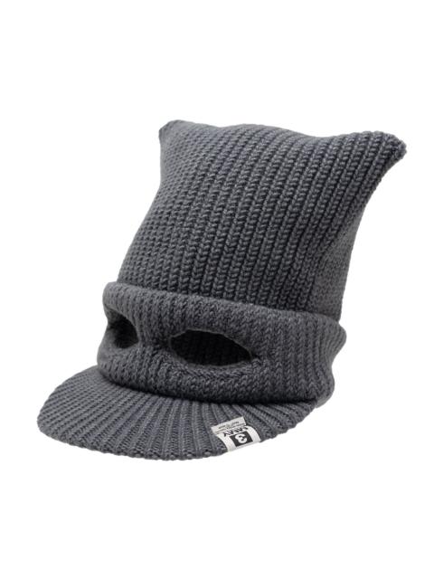 Masked Cat Visor Knit Cap
