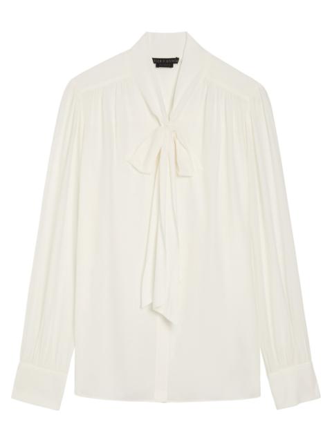 Alice + Olivia Thayer Neck tie Georgette Blouse