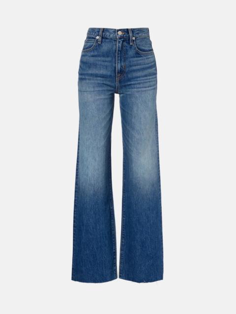 Grace faded wide-leg jeans