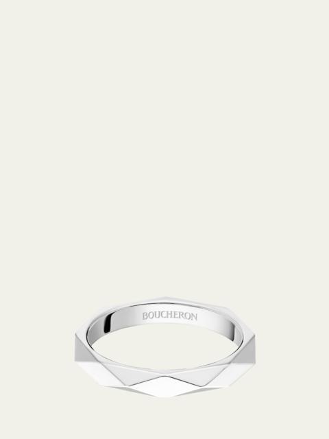 Facette Medium Platinum Wedding Band Ring