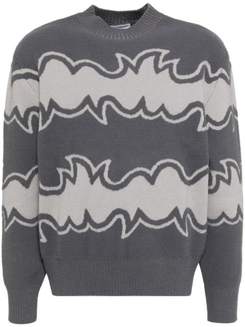 jacquard-knitted jumper