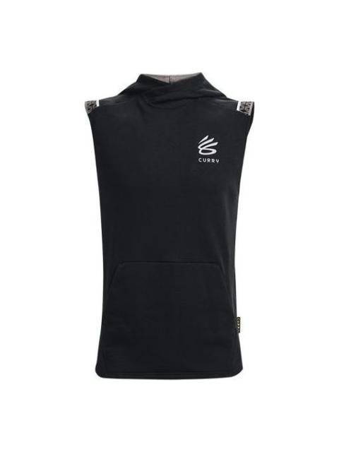 Under Armour Curry Fleece Sleeveless Hoodie 'Black' 1366637-001