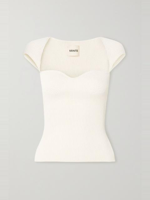 Ista ribbed-knit top