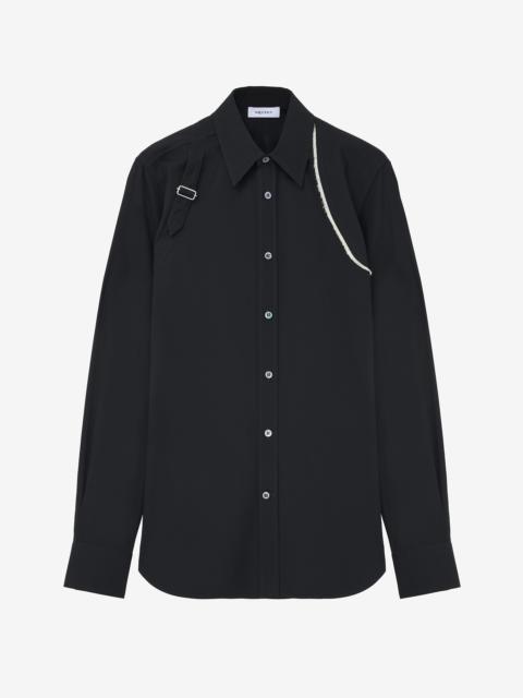 Raw Edge Canvas Harness Shirt