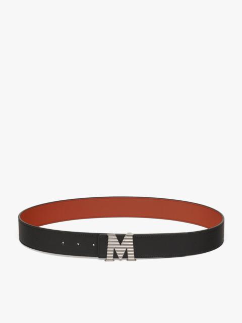 Claus Fluted M Reversible Belt 1.5” in Embossed Leather