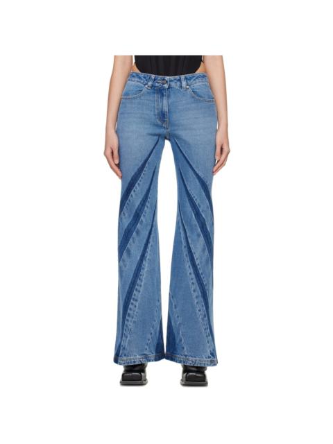 Blue Darted Jeans