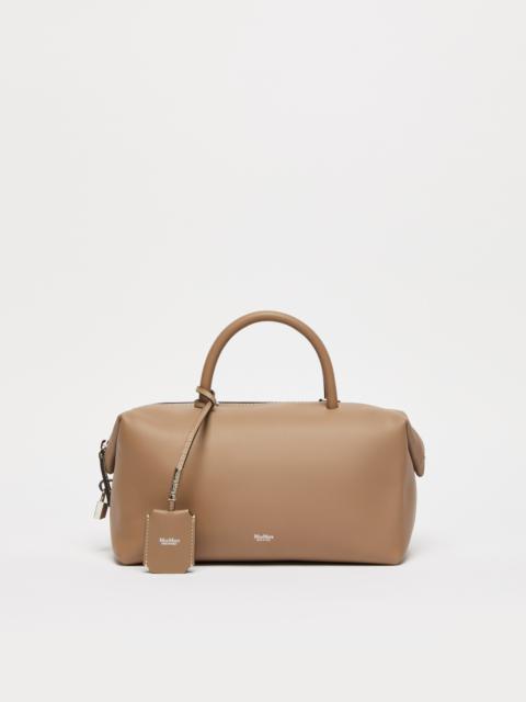 HOLDALLM Medium natural leather bowler bag