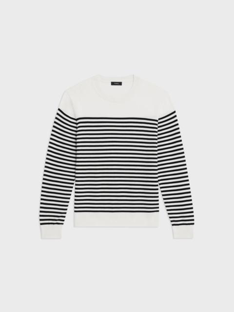 Striped Crewneck Sweater in Merino Wool
