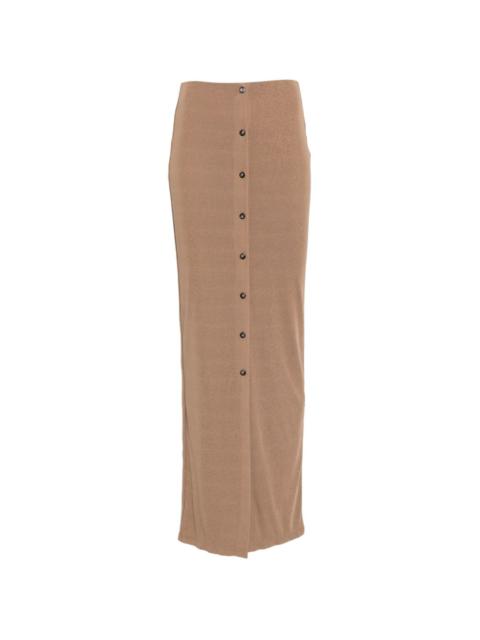 button-down maxi skirt