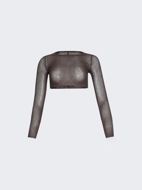 Long Sleeve Crop Top Macassar