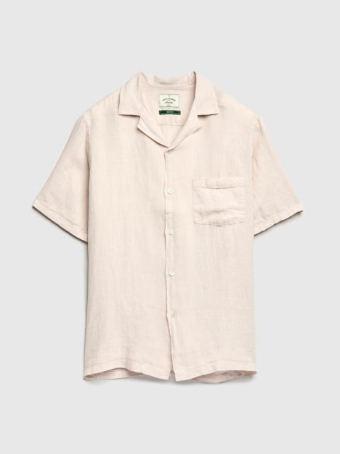 Linen Camp Collar Shirt in Raw