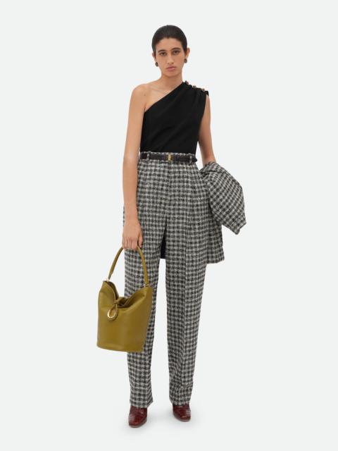 Boucle Gingham Wool Trousers