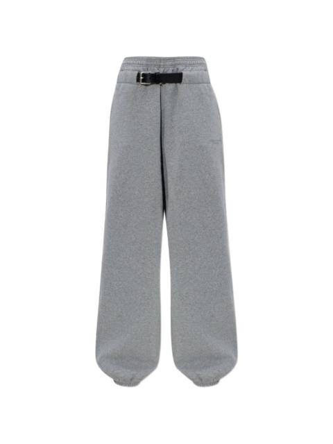 Mid-Rise Belted Sweatpants