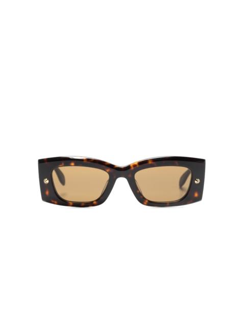 Spike Studs rectangular-frame sunglasses