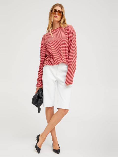 LEATHER BERMUDA SHORTS