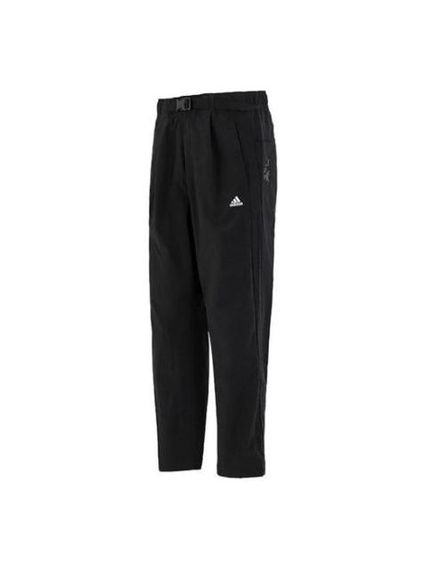 Men's adidas Wj Wv Reg Pnt Martial Arts Series Loose Sports Pants/Trousers/Joggers Black H39261