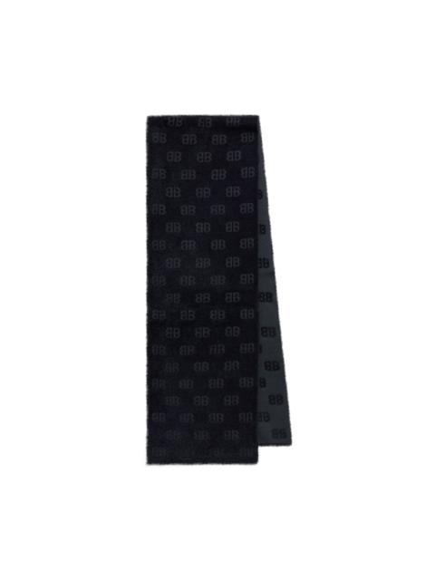 Women's Furry Scarf in Black