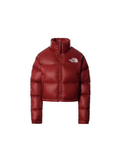 The North Face Womens Nuptse 700 Fill Short Jacket Brick House Red