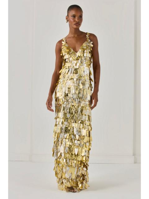 SEQUIN EMBROIDERED GOWN (RUNWAY)