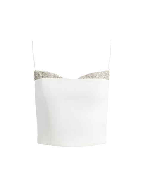 HALLIE EMBELLISHED PEEKABOO TOP