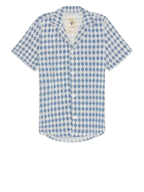 Navy Diamond Cuba Terry Shirt