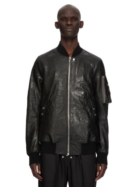 classic flight leather bomber jacket