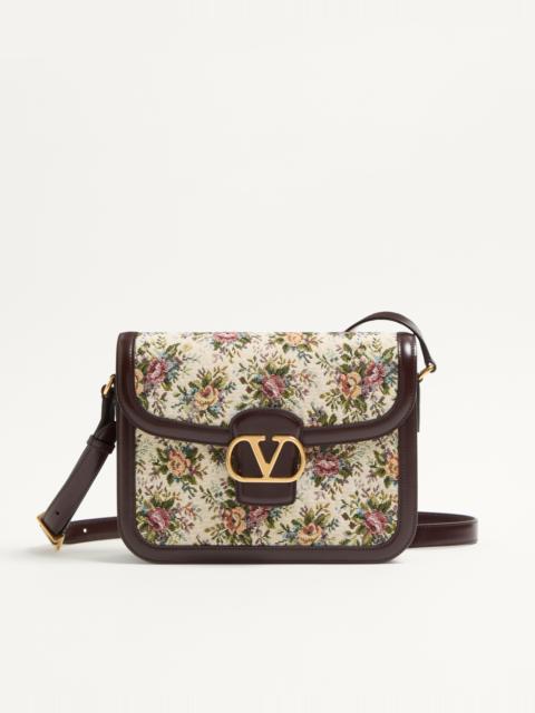 VALENTINO GARAVANI 9TO5 SHOULDER BAG IN PAPIER FLORAL JACQUARD FABRIC