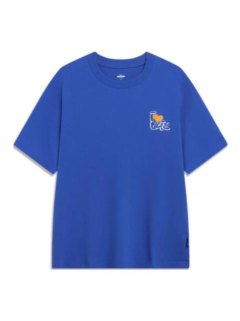 Li-Ning x Disney Oswald Graphic T-shirt 'Blue' AHST317-2