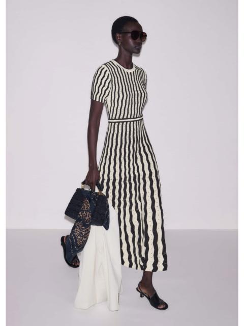 Stripe Knit Maxi Dress