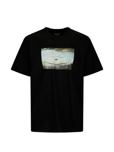 muddy water graphic T-shirt