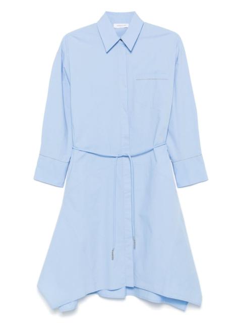 chain-link detail midi dress