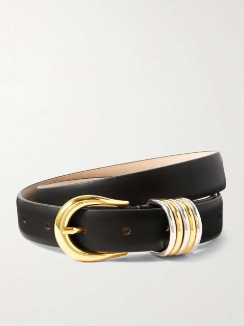 Hollyhock leather belt Dark green