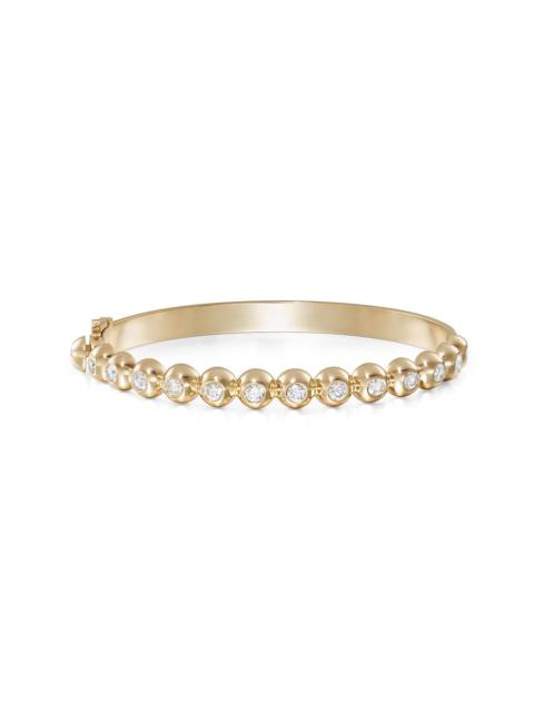 Audrey Diamond Hinged Bangle Bracelet