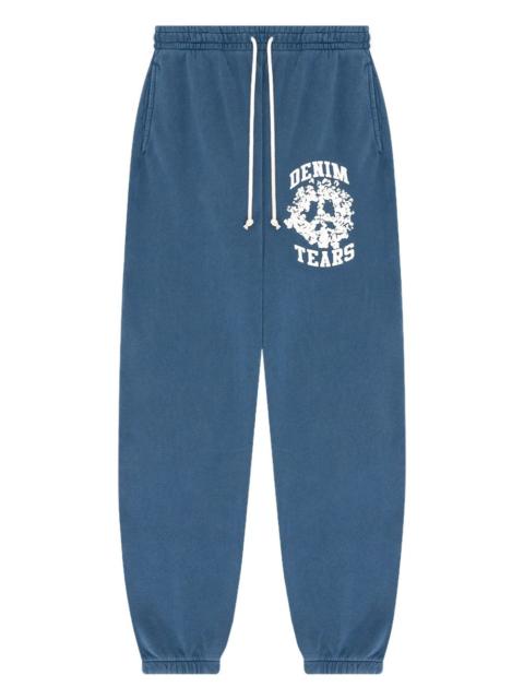University logo-print track pants