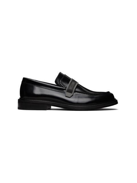 Black Rubber College Loafers