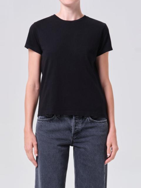 LONG LINE ADINE TEE IN BLACK
