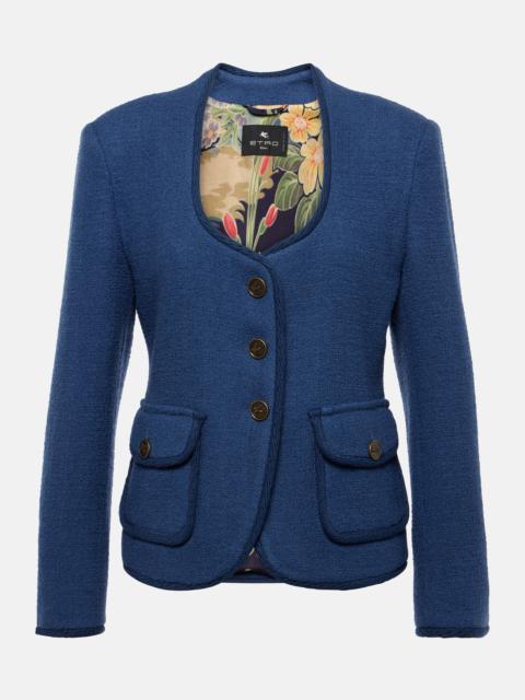 Wool-blend blazer