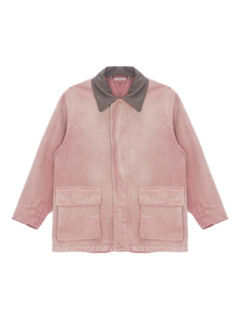 contrasting-collar jacket