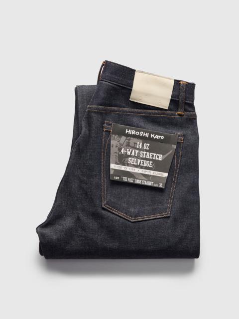 14oz Stretch Selvedge Denim - Pail Loose Straight