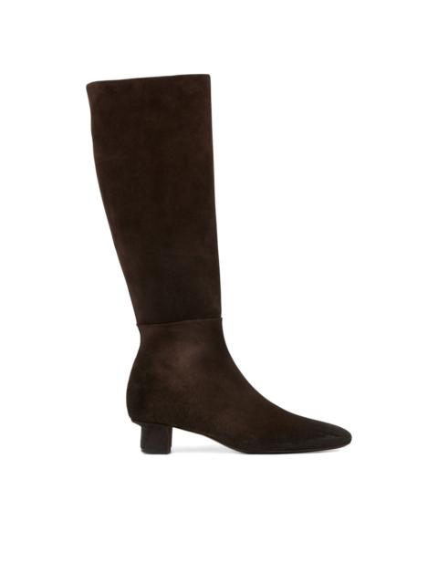 suede knee-high boots