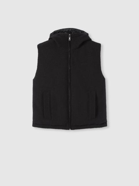 Reversible wool bouclé gilet