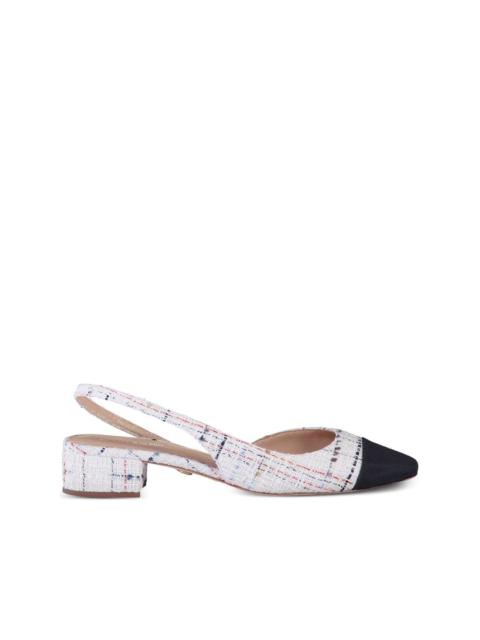 Cecile tweed slingback pumps