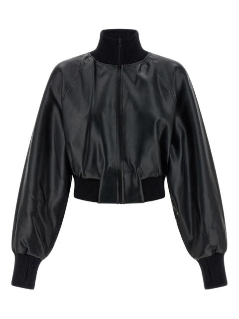 high-neck bomber jacket