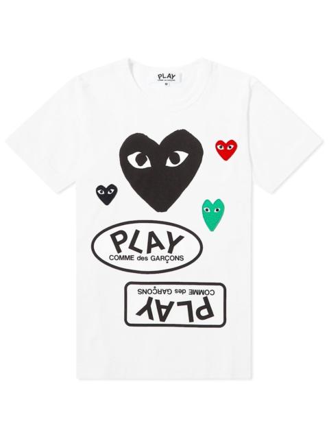 Comme des Garcons Play Women's Multi Logo Tee