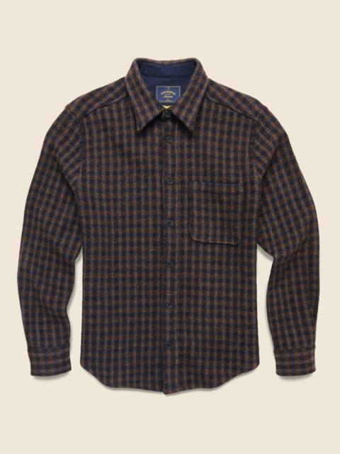 Merino Tweed Overshirt - Navy