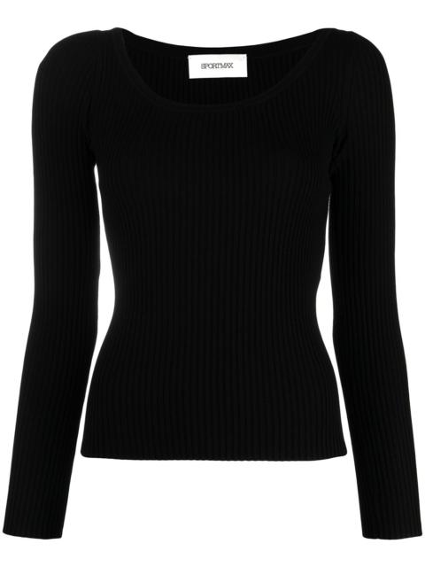 ribbed knit jumper