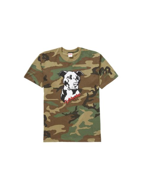 Supreme Pitbull Tee Woodland Camo