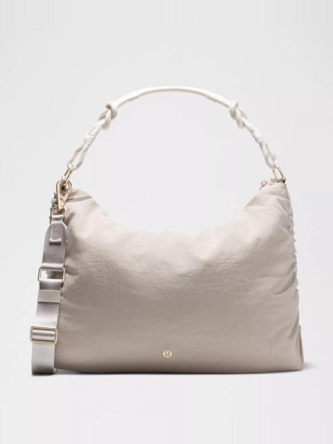 Convertible Ruched Crossbody Bag *Large 16L