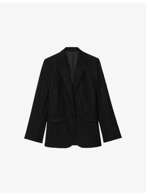Valse Single-Breasted Woven Blazer